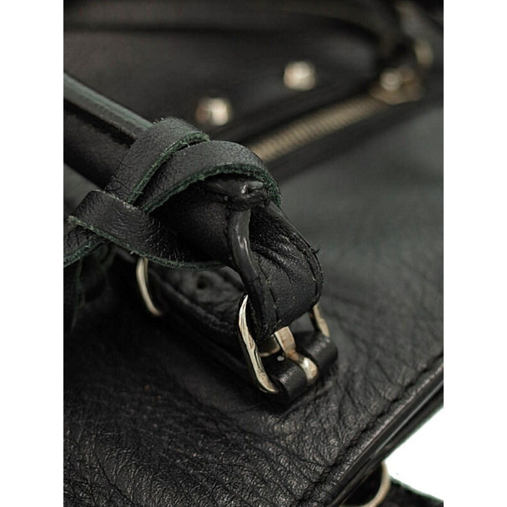 BALENCIAGA Paper Zip Around Shoulder Bag Black - Picture 6 of 9